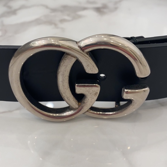 Gucci GG lightly worn black belt size 38 - Picture 2 of 4